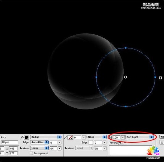 Fireworks實(shí)例教程:制作超級(jí)光線(xiàn)水晶球