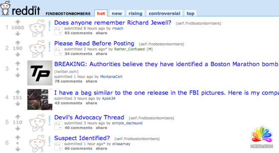 TW(wng)j(lu)^(q)Reddit(chung)һ“FINDBOSTONBOMBERS”ӑՓ^(q)NP(gun)ըϢ