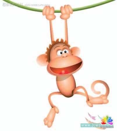 Flash cs3鼠繪教程:動畫技巧之繪制猴子 模板無憂