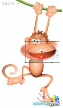 Flash cs3鼠繪教程:動畫技巧之繪制猴子,PS教程,思緣教程網(wǎng)
