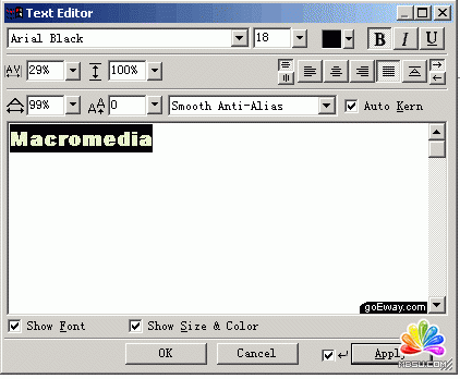 Fireworks制作環(huán)繞文字