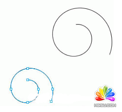 fireworks如何制作流線字效果教程